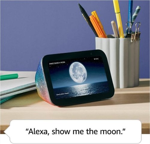 Amazon - Echo Show 5 Kids (3rd Generation) 5.5 inch Smart Display with Alexa - Galaxy