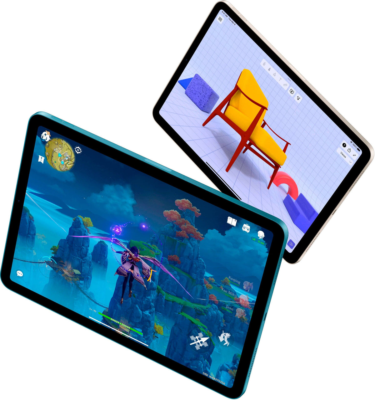Apple - Geek Squad Certified Refurbished 10.9-Inch iPad Air - (5th Generation) with Wi-Fi - 256GB - Space Gray