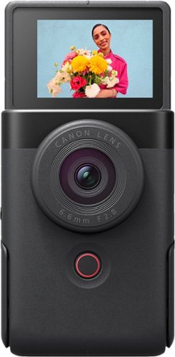 Canon - PowerShot V10 4K Video 20.9-Megapixel Digital Camera for Vloggers and Content Creators - Black