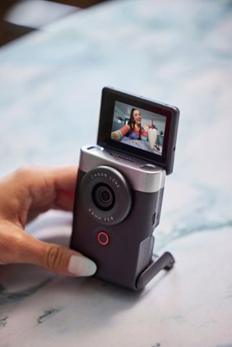 Canon - PowerShot V10 4K Video 20.9-Megapixel Digital Camera for Vloggers and Content Creators - Black