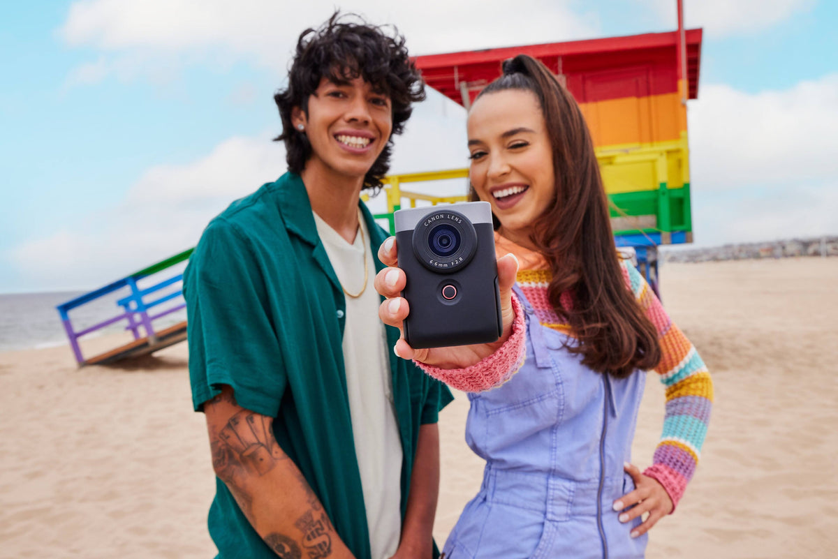 Canon - PowerShot V10 4K Video 20.9-Megapixel Digital Camera for Vloggers and Content Creators - Black