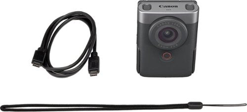 Canon - PowerShot V10 4K Video 20.9-Megapixel Digital Camera for Vloggers and Content Creators - Silver