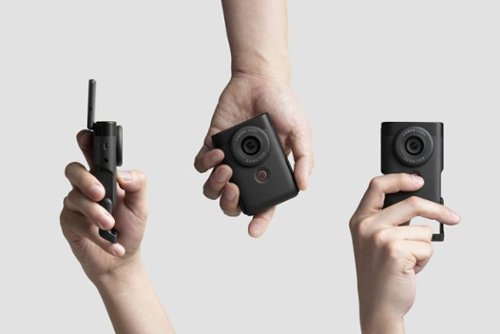 Canon - PowerShot V10 4K Video 20.9-Megapixel Digital Camera for Vloggers and Content Creators - Silver