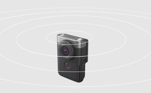 Canon - PowerShot V10 4K Video 20.9-Megapixel Digital Camera for Vloggers and Content Creators - Silver