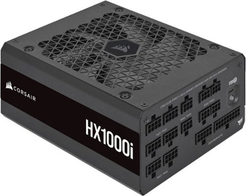 CORSAIR - HXi Series 1000W 80 Plus Cybenetics Platinum Fully Modular Ultra-Low Noise ATX Power Supply - Black
