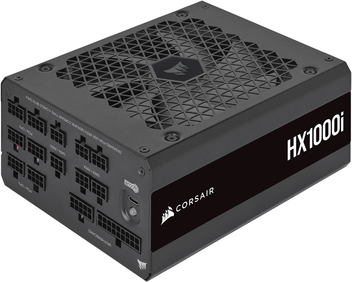 CORSAIR - HXi Series 1000W 80 Plus Cybenetics Platinum Fully Modular Ultra-Low Noise ATX Power Supply - Black