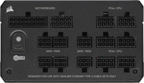 CORSAIR - HXi Series 1000W 80 Plus Cybenetics Platinum Fully Modular Ultra-Low Noise ATX Power Supply - Black