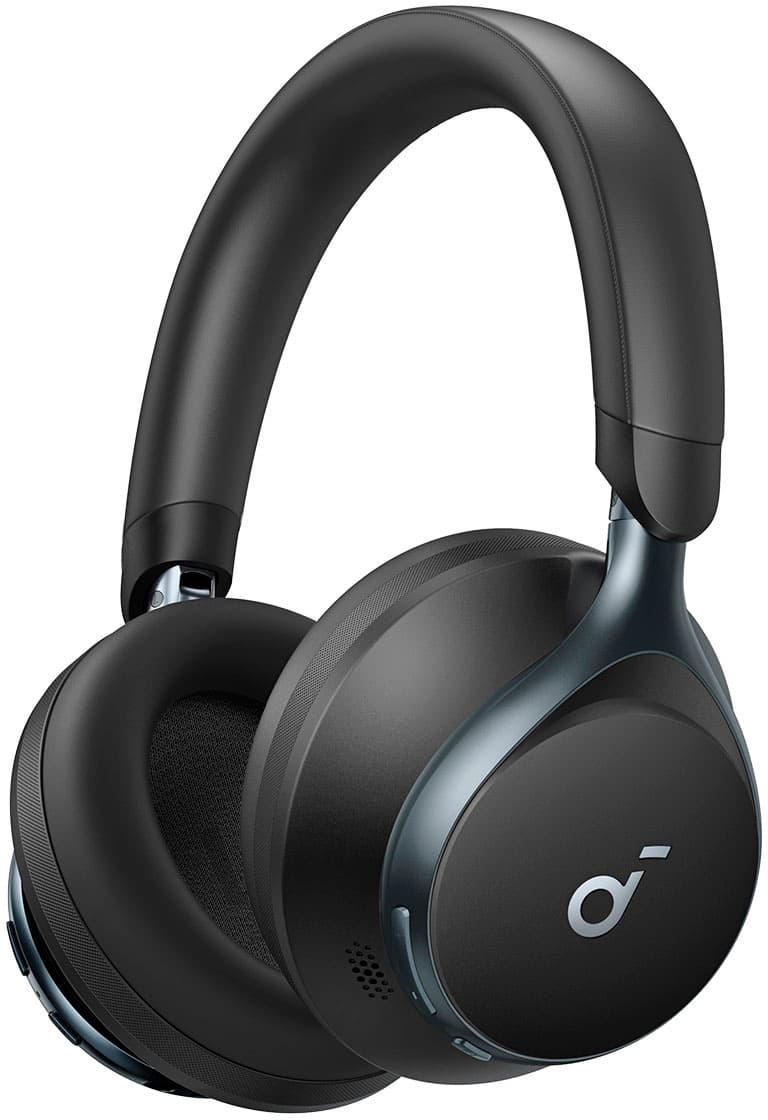Soundcore - by Anker Space One Wireless Adaptive Noise Cancelling Over-the-Ear Headphones - Black