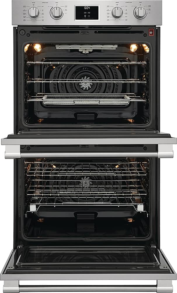 Frigidaire - Professional 30" Built-in Electric Double Wall Oven with Total Convection - Stainless Steel