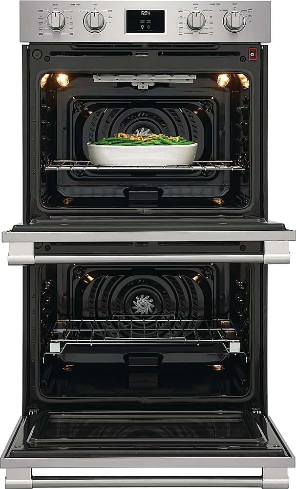 Frigidaire - Professional 30" Built-in Electric Double Wall Oven with Total Convection - Stainless Steel