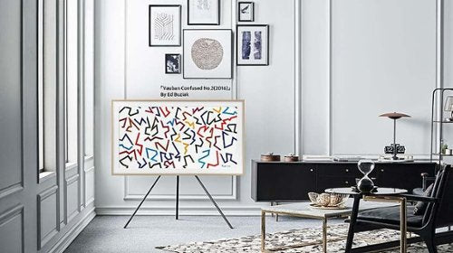 Samsung - 32” The Frame Customizable Bezel - Modern Brown