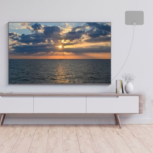 Mohu - Leaf Amplified Indoor HDTV Antenna, 60-mile Range - Gray