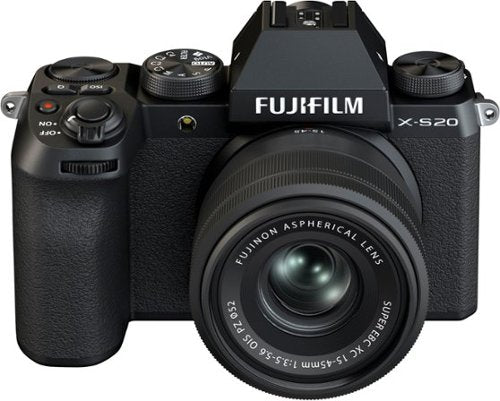 Fujifilm - X-S20 Mirrorless Camera with XC15-45mm Lens Bundle - Black