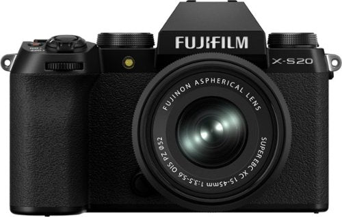 Fujifilm - X-S20 Mirrorless Camera with XC15-45mm Lens Bundle - Black