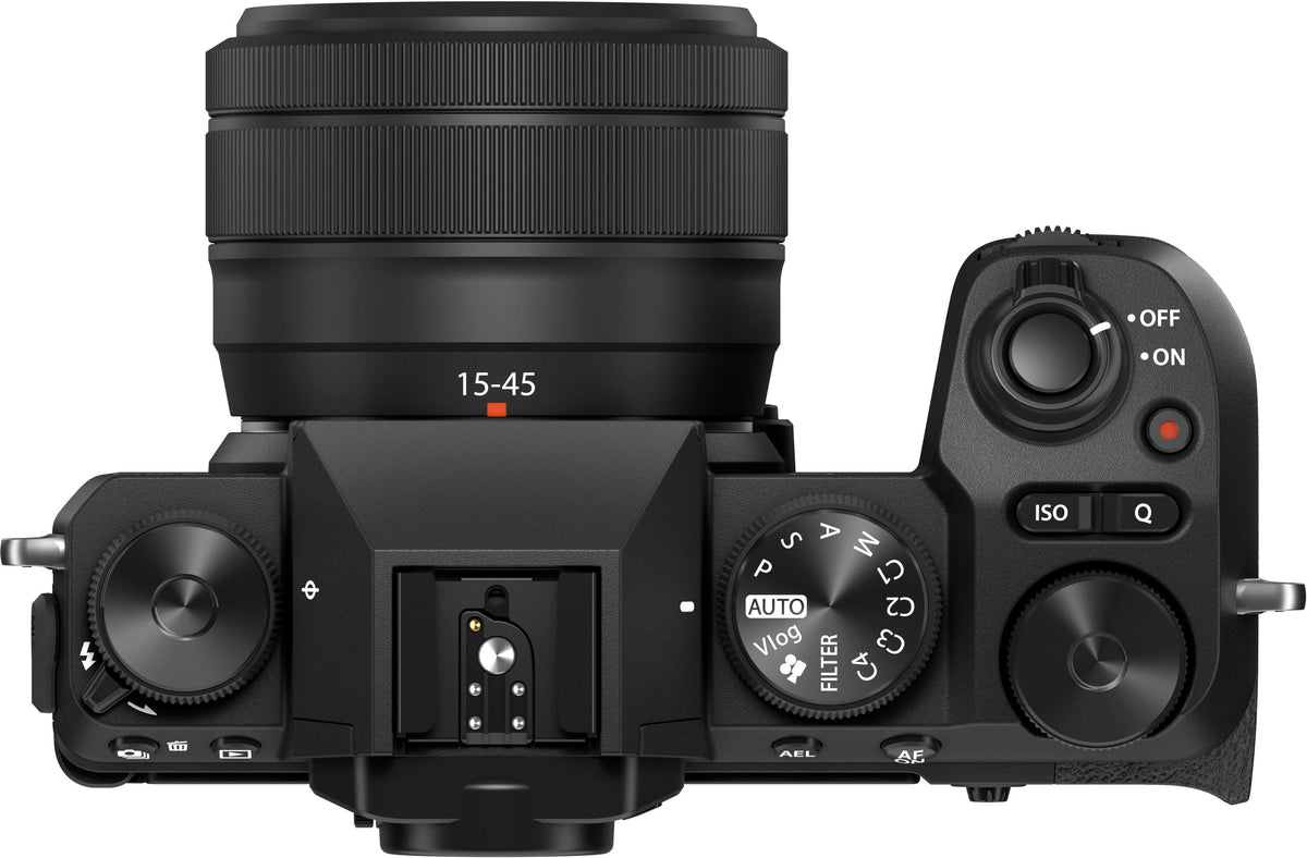 Fujifilm - X-S20 Mirrorless Camera with XC15-45mm Lens Bundle - Black