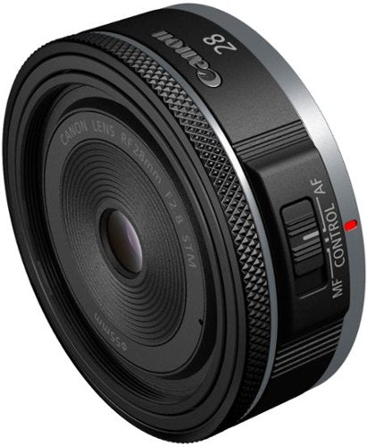 Canon - RF28mm F2.8 STM Wide-Angle Prime Lens for EOS R-Series Cameras - Black