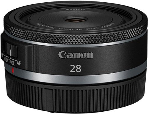 Canon - RF28mm F2.8 STM Wide-Angle Prime Lens for EOS R-Series Cameras - Black