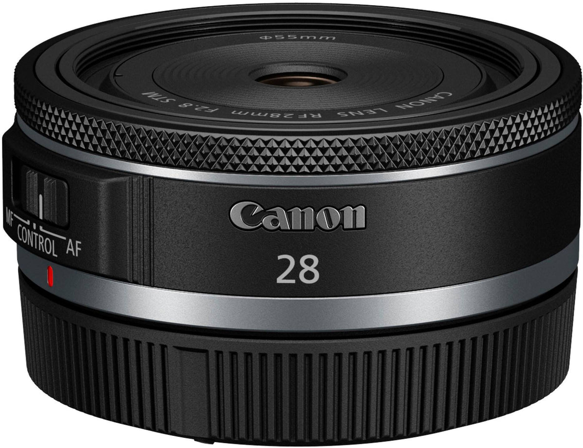 Canon - RF28mm F2.8 STM Wide-Angle Prime Lens for EOS R-Series Cameras - Black