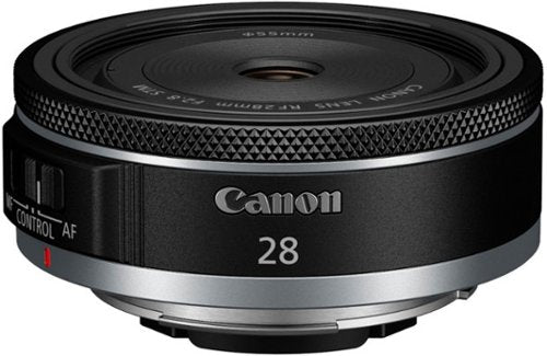 Canon - RF28mm F2.8 STM Wide-Angle Prime Lens for EOS R-Series Cameras - Black