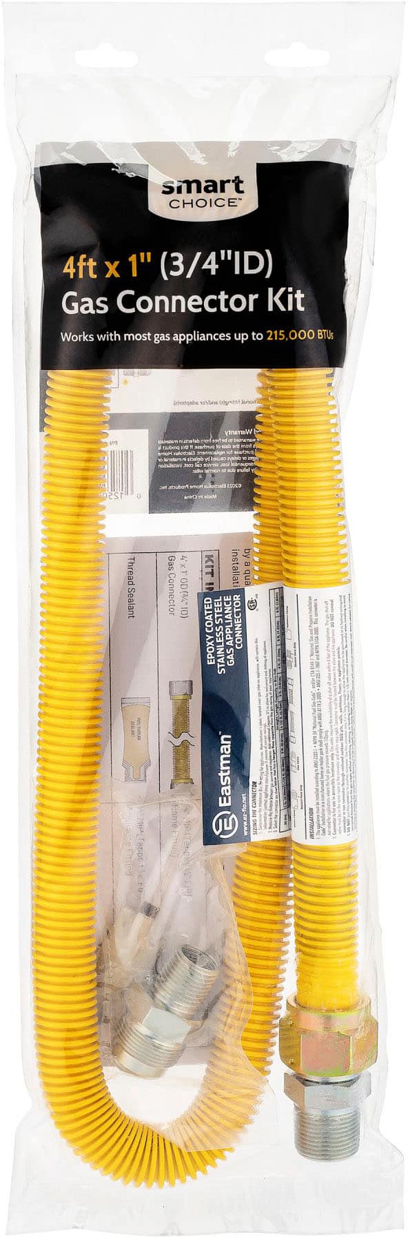 Smart Choice - 4' X 1" Gas Connector Kit