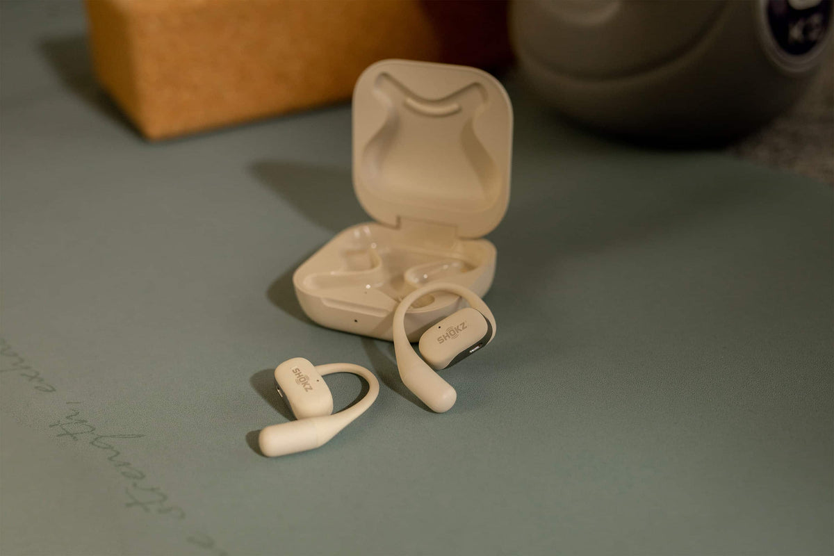 Shokz - OpenFit Open-Ear True Wireless Earbuds - Beige