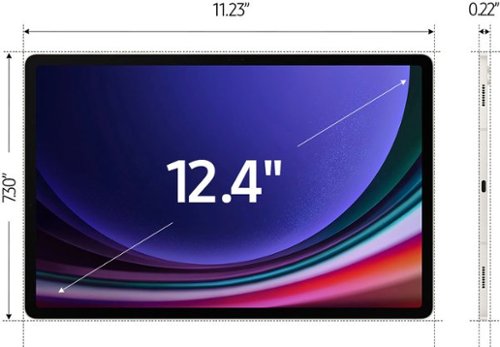 Samsung - Geek Squad Certified Refurbished Galaxy Tab S9+ - 12.4" 256GB - Wi-Fi - with S-Pen - Beige