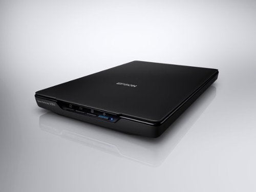 Epson - Perfection V19 II Color Photo and Document Flatbed Scanner - Black