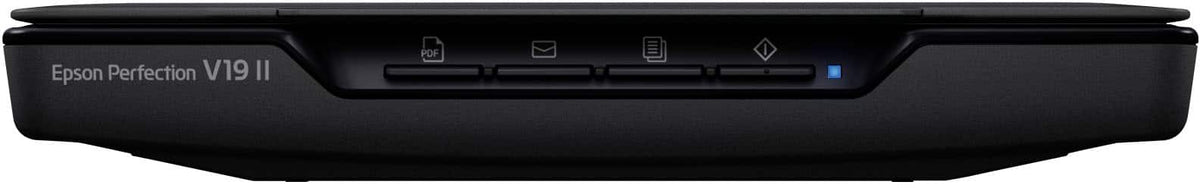 Epson - Perfection V19 II Color Photo and Document Flatbed Scanner - Black