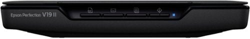 Epson - Perfection V19 II Color Photo and Document Flatbed Scanner - Black
