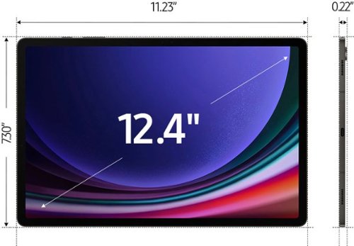 Samsung - Geek Squad Certified Refurbished Galaxy Tab S9+ - 12.4" 512GB - Wi-Fi - with S-Pen - Graphite
