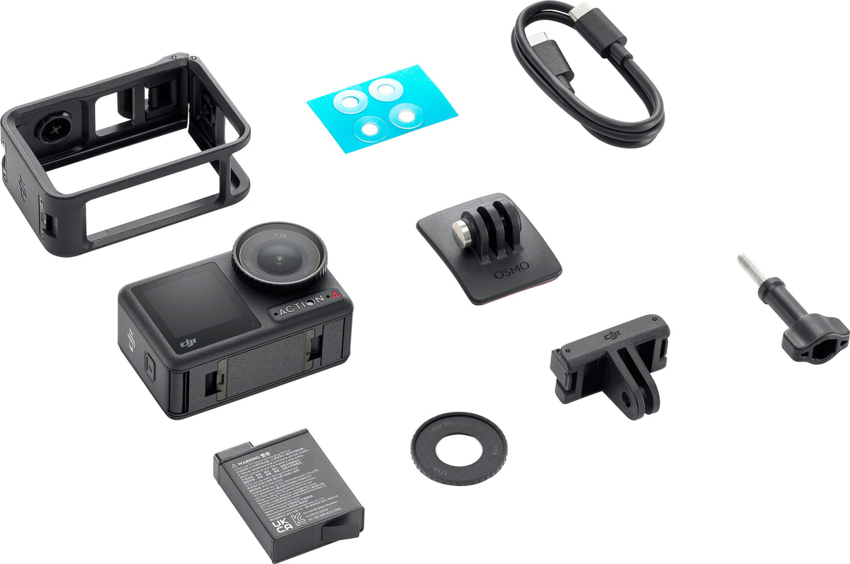 DJI - Osmo Action 4 4K Action Camera Standard Bundle - Gray