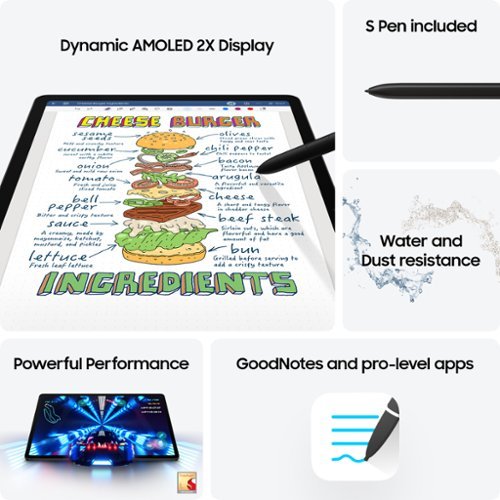 Samsung - Geek Squad Certified Refurbished Galaxy Tab S9 - 11" 256GB - Wi-Fi - with S-Pen - Graphite