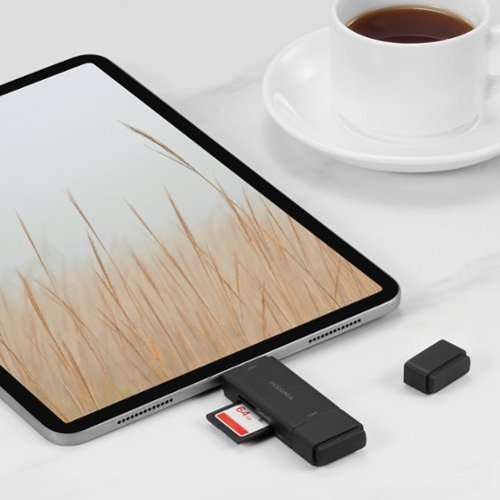 Insignia™ - USB-C/USB 3.0 to SD and microSD Memory Card Reader - Black
