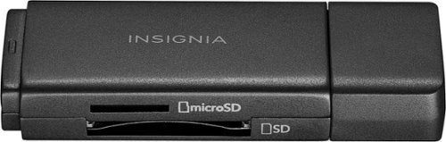 Insignia™ - USB 3.0 SD and microSD Memory Card Reader - Black
