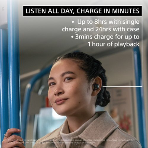 Sony - WF-1000XM5 True Wireless Noise Cancelling Earbuds - Black