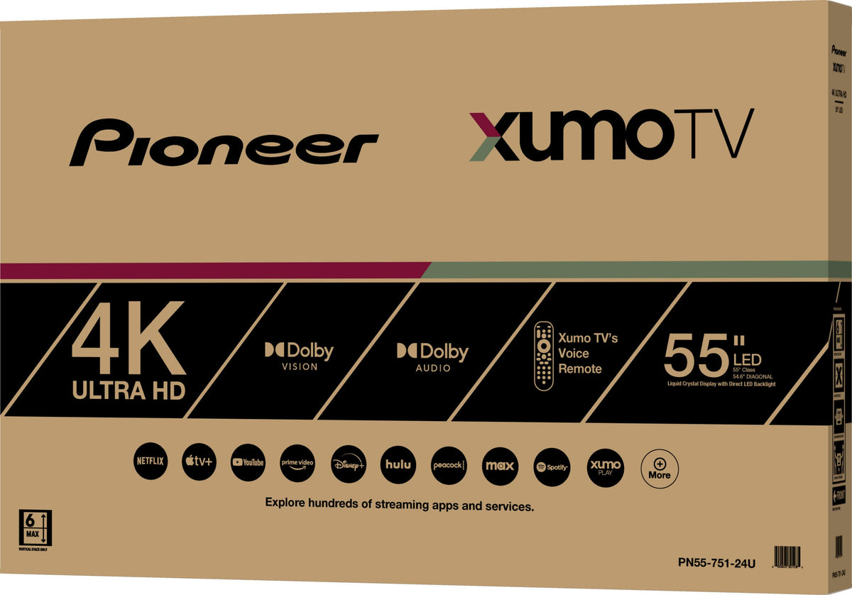 Pioneer - 55" Class LED 4K UHD Smart Xumo TV