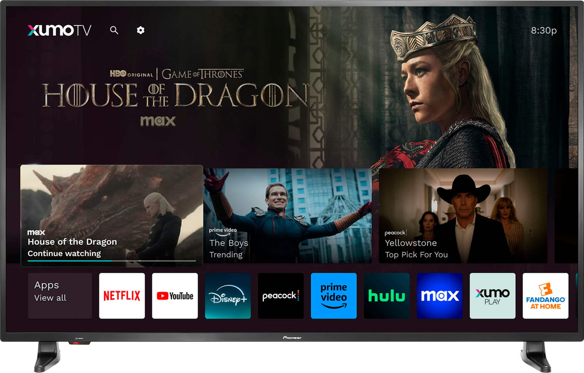 Pioneer - 55" Class LED 4K UHD Smart Xumo TV