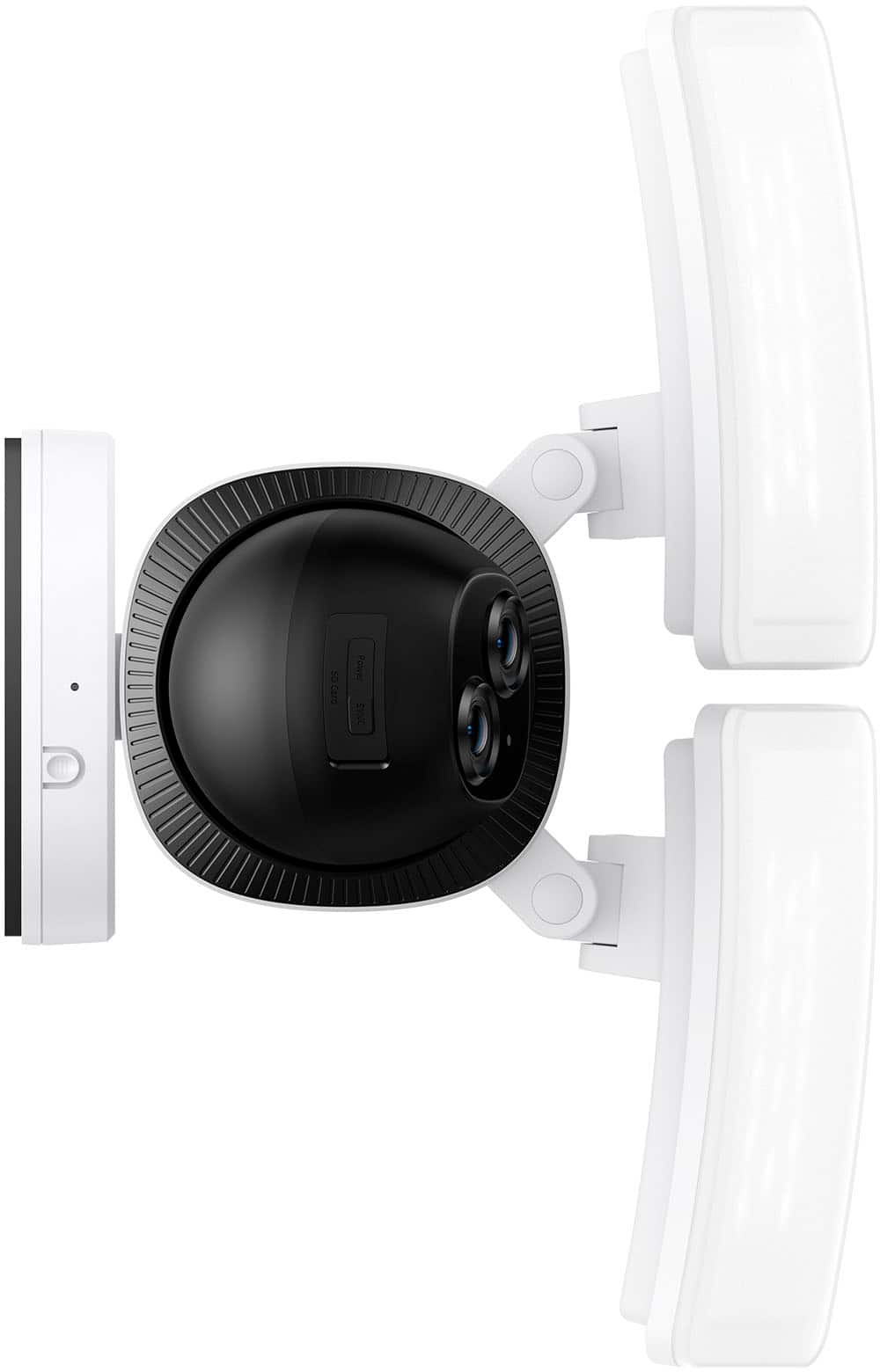 eufy - E340 Outdoor Wired 3K PTZ Security Camera with Floodlights and Dual Lens - White