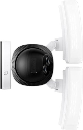 eufy - E340 Outdoor Wired 3K PTZ Security Camera with Floodlights and Dual Lens - White