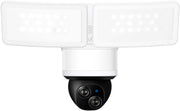 eufy - E340 Outdoor Wired 3K PTZ Security Camera with Floodlights and Dual Lens - White