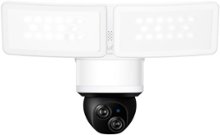 eufy - E340 Outdoor Wired 3K PTZ Security Camera with Floodlights and Dual Lens - White