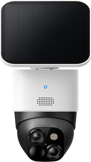eufy - S340 Outdoor Solar Powered 3K PTZ Security Camera with Dual Lens - White