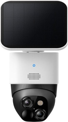 eufy - S340 Outdoor Solar Powered 3K PTZ Security Camera with Dual Lens - White