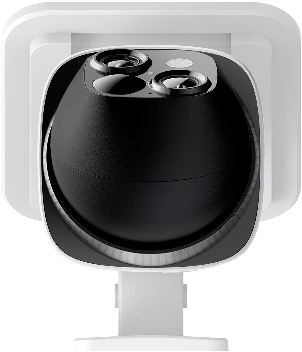 eufy - S340 Outdoor Solar Powered 3K PTZ Security Camera with Dual Lens - White