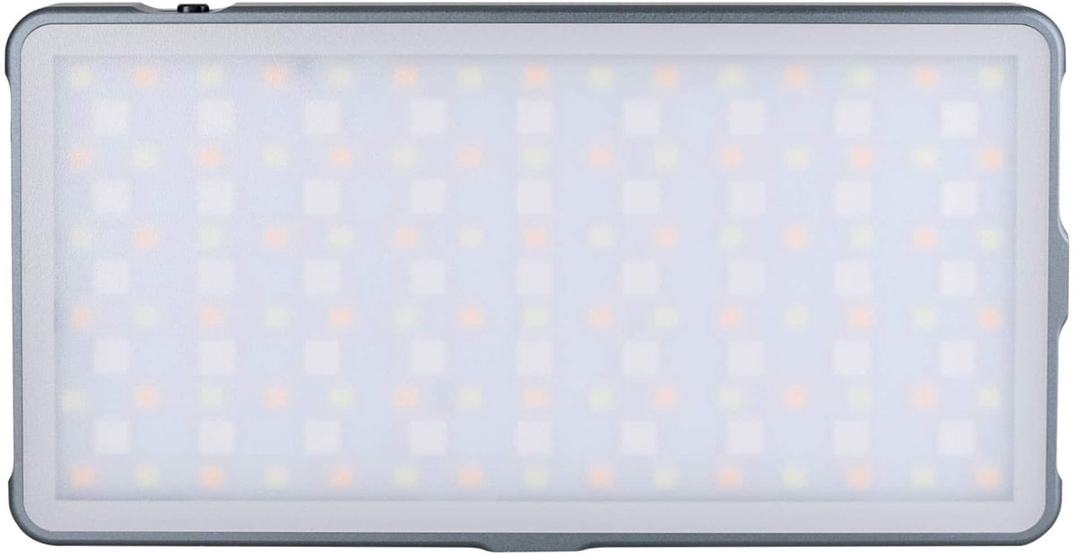 Digipower - Rainbow RGB 135  LED Video Light for Digital/Mirrorless Cameras and Light Stands - Silver
