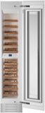 Bertazzoni - 8.4 cu.ft Built-in Wine Column with Interior TFT touch & Scroll Interface - Custom Panel Ready