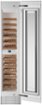 Bertazzoni - 8.4 cu.ft Built-in Wine Column with Interior TFT touch & Scroll Interface - Custom Panel Ready
