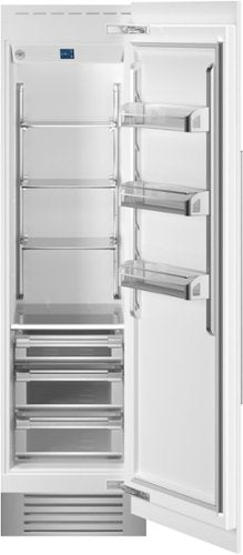 Bertazzoni - 24 in. Wide 13.0 cu ft Built-in Refrigerator Column with Interior TFT touch & Scroll Interface - Custom Panel Ready