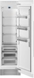 Bertazzoni - 24 in. Wide 13.0 cu ft Built-in Refrigerator Column with Interior TFT touch & Scroll Interface - Custom Panel Ready