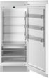 Bertazzoni - 36 in. Wide 21.5 cu ft Built-in Refrigerator Column with Interior TFT touch & Scroll Interface - Custom Panel Ready